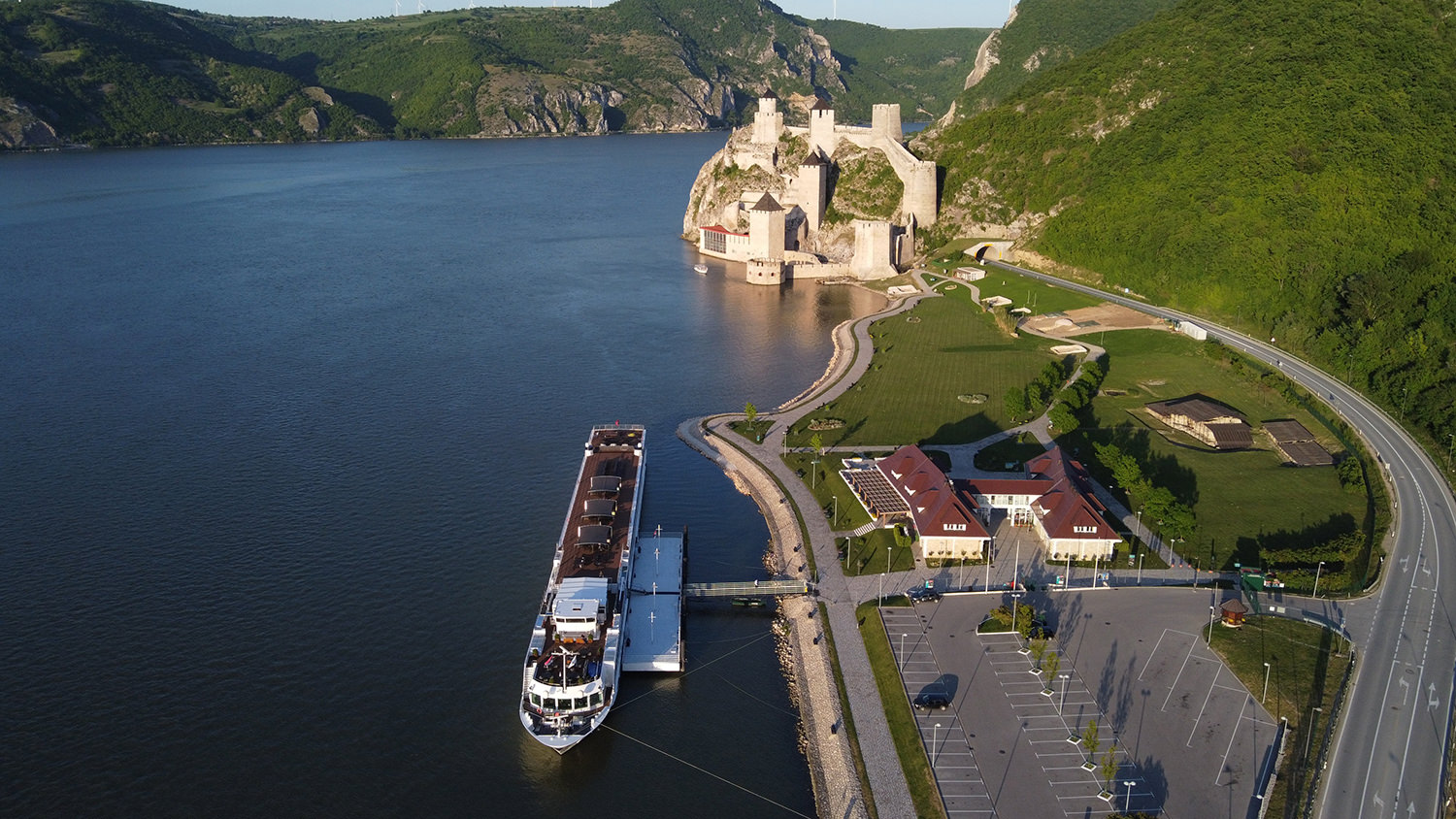 Golubac Port - River cruise port on Danube River Serbia